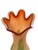 Large Vintage Orange-Green Murano Glass Vase, 1970s For Sale - Image 9 of 13