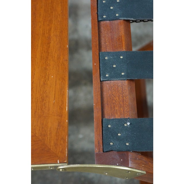 Mid 20th Century Baker Furniture Expandable Party Butler Mahogany Removable Serving Tray Table For Sale - Image 16 of 18