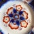 Antique Gaudy Welsh Crescent Pinwheel Flow Blue Plates, a Pair, Circa 1840s For Sale - Image 12 of 12