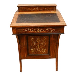 Antique Sheraton Revival Davenport Desk, 1890s For Sale