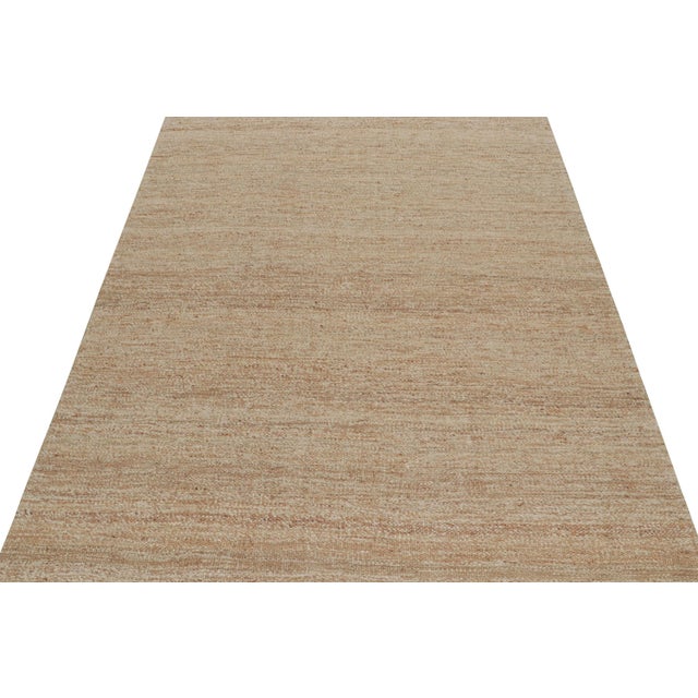 2010s 2010s Rug & Kilim’s Contemporary Jute Kilim in Beige-Brown For Sale - Image 5 of 8