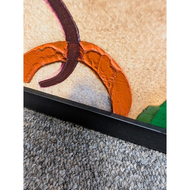 Signed Oil on Paper Abstract Painting by Walter Sorge For Sale - Image 11 of 15