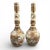 Ceramic Tall Japanese Satsuma Vases with Moriage and Gold Pointillé, Set of 2 For Sale - Image 7 of 18