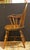 Circa 1780-1820 New England sack-back Windsor Arm Chair. Steam bent hickory sack/hoop back with maple turned legs....