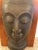 Wood Striking Bronze Bust of Buddha on Walnut Plaque For Sale - Image 7 of 8