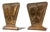 Vintage Viking Ship Bookends in Brass-Toned Metal, Set of 2 For Sale