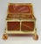 Antique Red Agate & Ormolu Box, Having A Molded Edge Agate Top Encased In An Ormolu Frame, Opening To Conforming Body,...