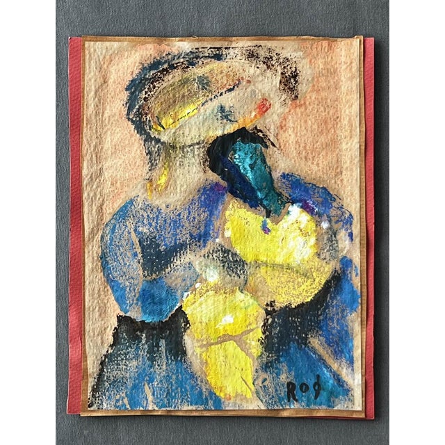 Paper Alfred Rogoway, Figure, 1970s, Mixed Media on Paper For Sale - Image 7 of 7