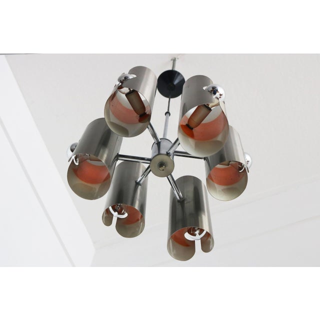 Mid-Century Model D-156 Chandelier by Polam-Bielsko, Poland, 1970 For Sale - Image 4 of 11
