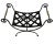 1940s Neoclassical Blacksmith Wrought Iron and Brass Curule Bench For Sale - Image 10 of 12