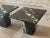 1980s Vintage Nero Marquina Black Marble Postmodern Side Tables - A Pair For Sale - Image 4 of 11