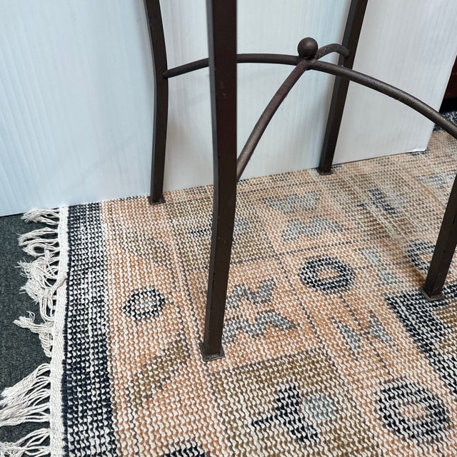 Contemporary Burnished Steel Side Table For Sale - Image 9 of 11