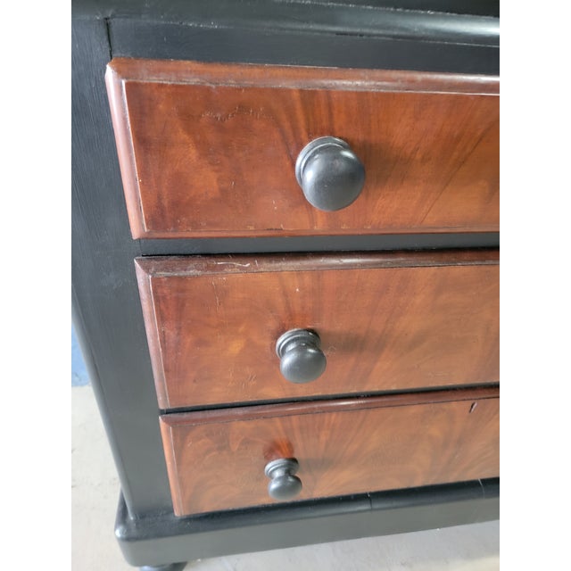 Antique Three Drawer Chest of Drawers From England For Sale - Image 4 of 12