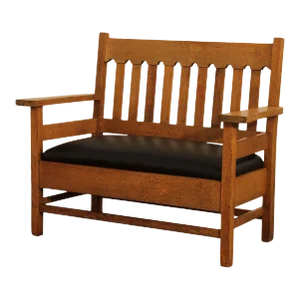 Antique Mission Oak Settee