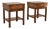 Pair of Campaign Style Mahogany Side Tables, Circa 1960's For Sale
