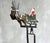 Metal Vintage Folk Art Santa Sleigh Balancing Toy, 1950s For Sale - Image 7 of 16