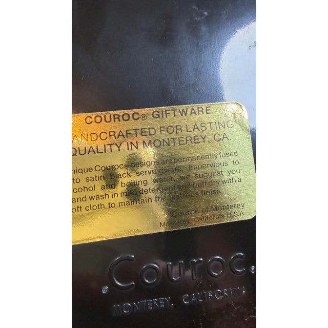 Vintage Mid-Century Modern Couroc of Monterey Engravable Golf Serving Tray For Sale - Image 9 of 9