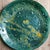 Mid 20th Century Large Blue Green Gold Art Glass Charger Plate Bowl For Sale - Image 6 of 8
