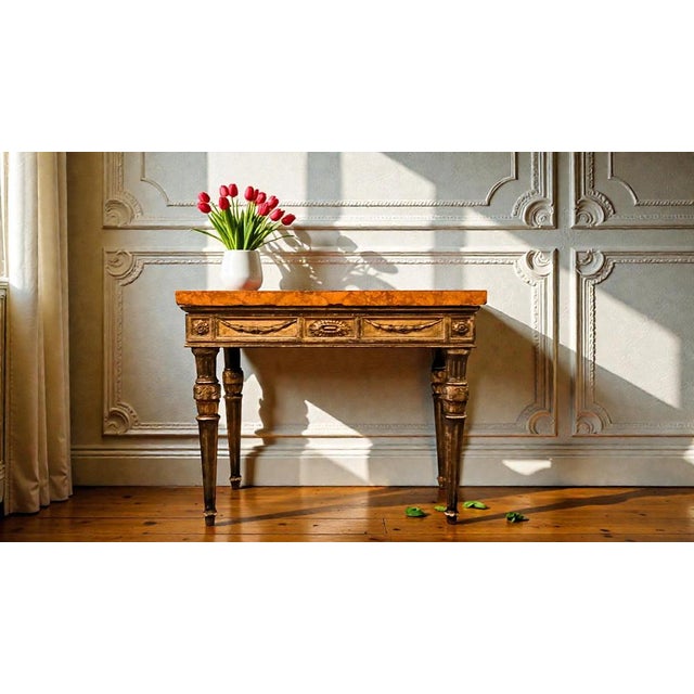 Italian Louis XVI Console Table, 1820 For Sale - Image 3 of 7