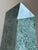 Bottle Green 10" Neoclassical Style Green Marble Obelisk For Sale - Image 8 of 17