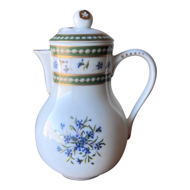 Late 20th Century Ancienne Manufacture Royale De Limoges France Marie Antoinette Pattern Collection Creamer For Sale