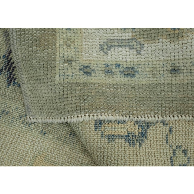 Textile Turkish Oushak Rug 3'11" x 10'5" #18087 For Sale - Image 7 of 8