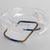 1980s Transparent Lucite Plexiglass Bangle Bracelet with Anodized Aluminum Belt Buckle For Sale - Image 5 of 15
