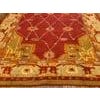 1900s Red Palmettes Arts and Crafts Antique Turkish Oushak Rug 9' X 21' 5" Handknotted Wool Carpet For Sale - Image 13 of 13