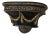 19th Century Ebonized and Giltwood Wall Bracket Shelf For Sale