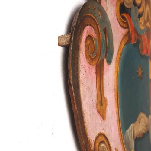 Large Baroque Pasqui Family Coat of Arms For Sale - Image 9 of 11