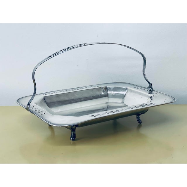 Vintage Silver Tray With Handle For Sale In Louisville - Image 6 of 6