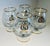 French Set of Four Napoleon Brandy or Cognac Glass Snifters With a Silver Plated Snifter Warmer For Sale - Image 3 of 12