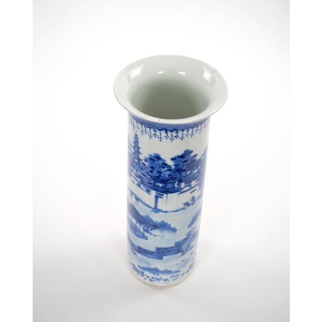 An elegant antique Chinese porcelain vase, crafted in China during the late 19th century and beautifully decorated in the...