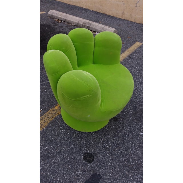 Vintage Mid Century Modern Green Hand Chair Chairish