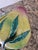 Mid 20th Century Large Vintage Chinese Green and Pink Glazed Ceramic Peach Altar Fruit For Sale - Image 5 of 10