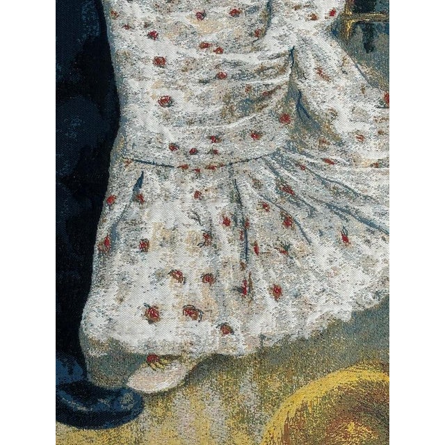 French Jacquard Tapestry with Dance in the Country Motif by A. Renoir, 2000s For Sale - Image 6 of 18