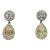 3.02 Ct Natural Yellow & Diamond Dangle Earrings - 2 Pieces For Sale