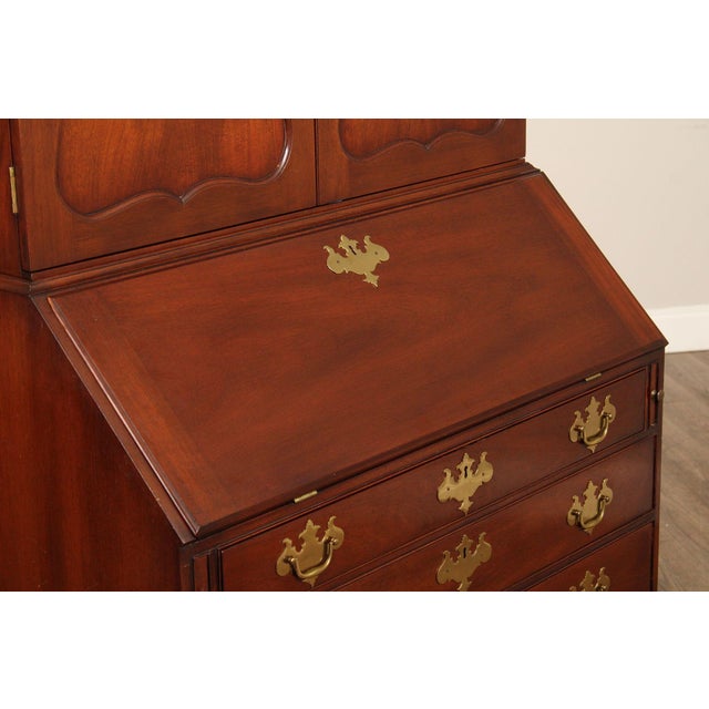 Kittinger Colonial Williamsburg Mahogany Slant Front Secretary Desk For Sale - Image 9 of 18