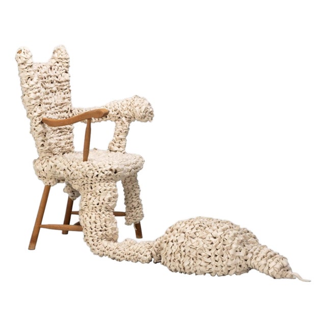 Set of Witness Chair and Ottoman by Jurgen Bey for Makkink, Netherlands, 2008 For Sale
