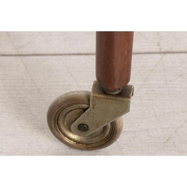 Wood Mid-Century Danish Serving Trolley by Johannes Andersen for Silkeborg, 1960s For Sale - Image 7 of 8