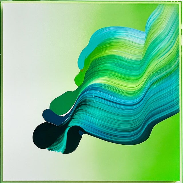 Nikolaos Schizas Contemporary Abstract Acrylic on Canvas "Gradient 7" by Nikolaos Schizas For Sale - Image 4 of 6