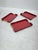 Mid-Century Modern Enameled Metal and Brass Trays from MB Italia, 1960s, Set of 3 For Sale - Image 3 of 15