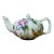 Contemporary Beige Almond Flower Painting Teapot Shape Display For Sale