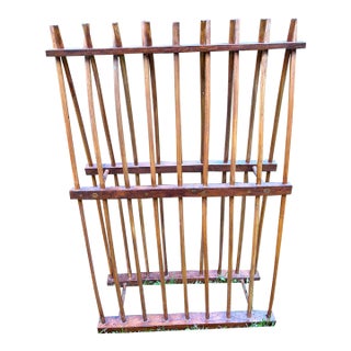 Vintage Wood Plate Rack For Sale