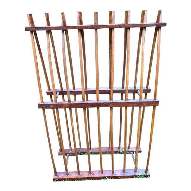 Vintage Wood Plate Rack For Sale