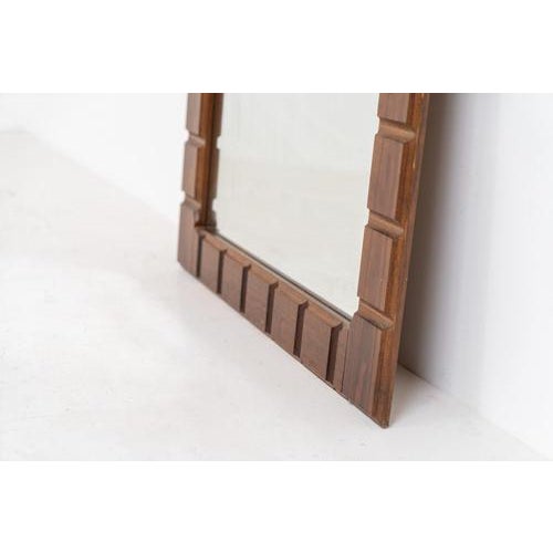 Sculptural Graphic Wall Mirror For Sale - Image 4 of 8