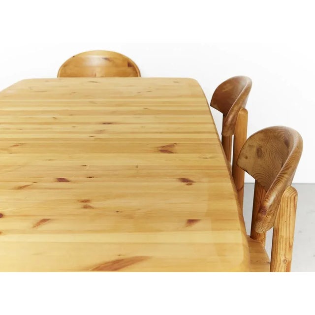 Dining Room Table and Chairs by Rainer Daumiller for Hirtshals Savverk, 1970s, Set of 9 For Sale - Image 10 of 18