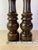Brown Vintage Made in Japan Dark Hardwood Salt & Pepper Mill Set, Turned Wood Grinder Pair For Sale - Image 8 of 9