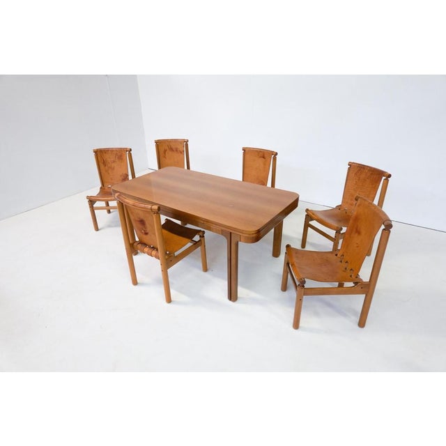 Mid-Century Modern Extendable Dining Table attributed to Llmari Tapiovaara, Finland, 1950s For Sale - Image 10 of 11