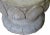 Chinese Lotus Leave Stone Garden Stool For Sale - Image 4 of 6